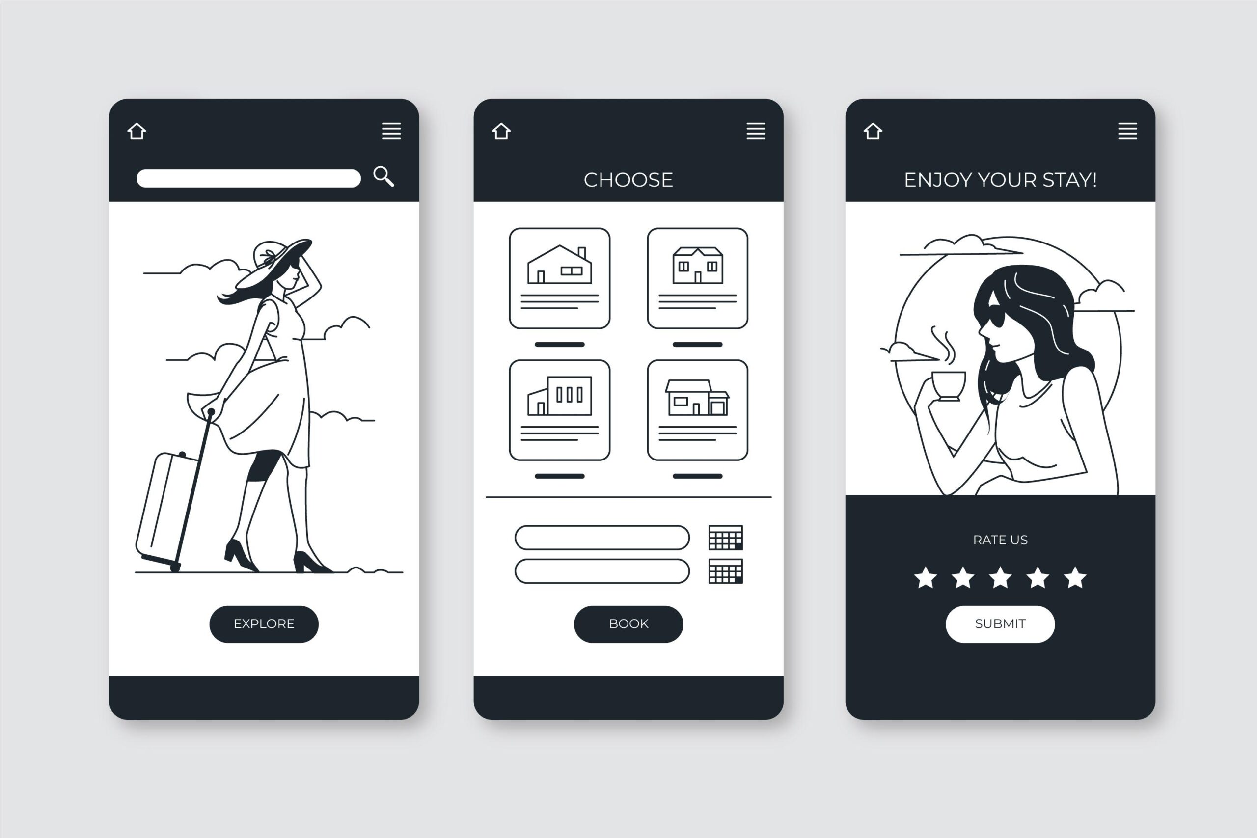 Line Art Mockups